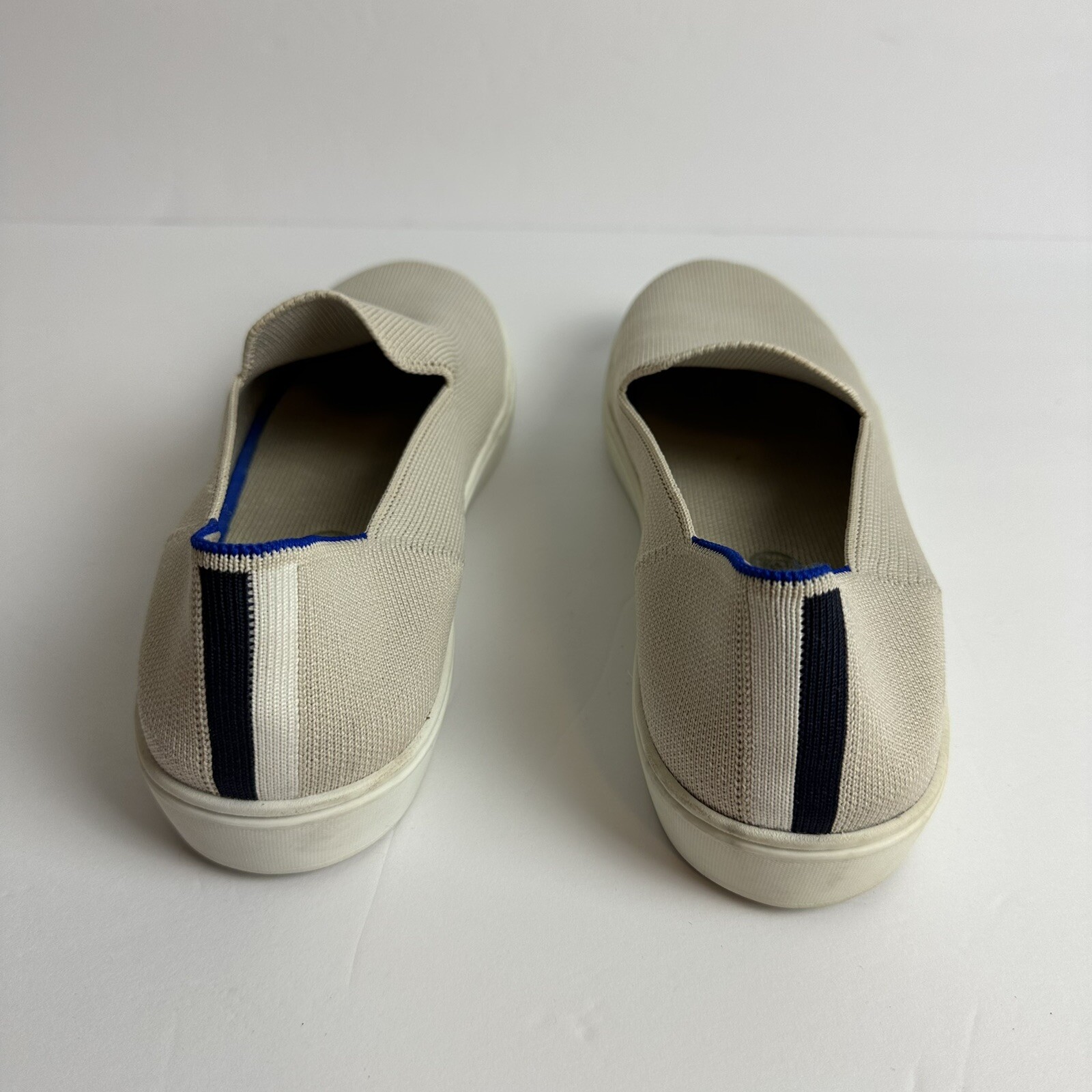 Rothy’s Slip On Shoes Women’s size 10.5 Sneakers Washable Cream Unisex