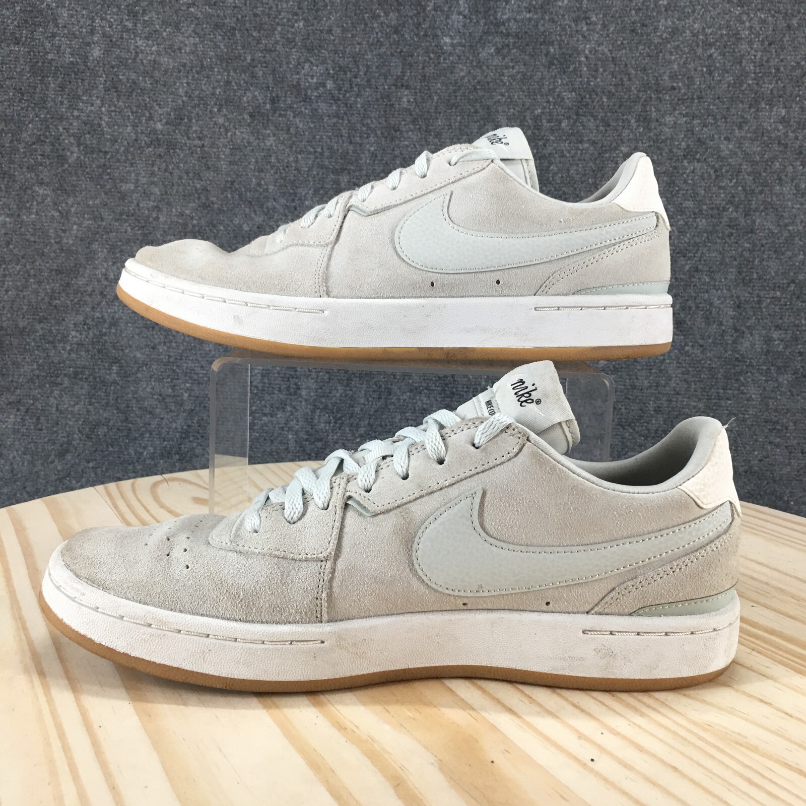 Nike Shoes Womens 10 Court Blanc Sneakers Gray Lace Up Low Top Casual CK6533-001