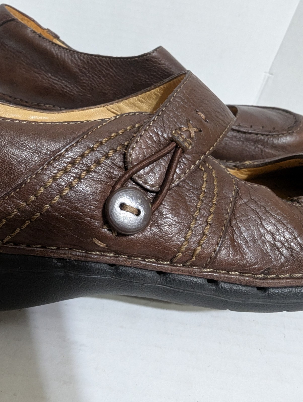 Clarks Unstructured Women’s Size 8 M Mary Jane Comfort Brown Shoes