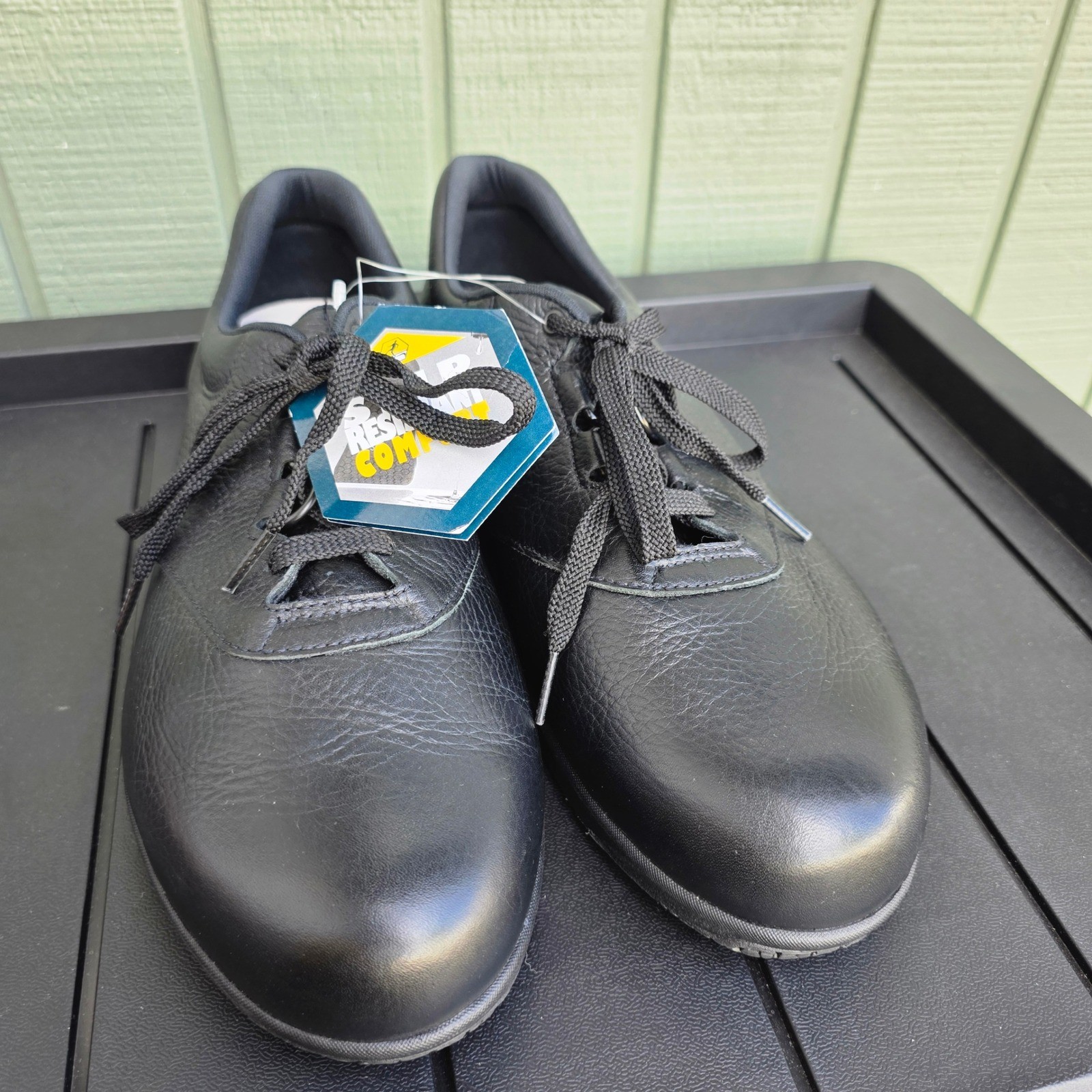 SAS Liberty Black Leather Slip Resistant Comfort Shoes Womens 11.5 WW Wide