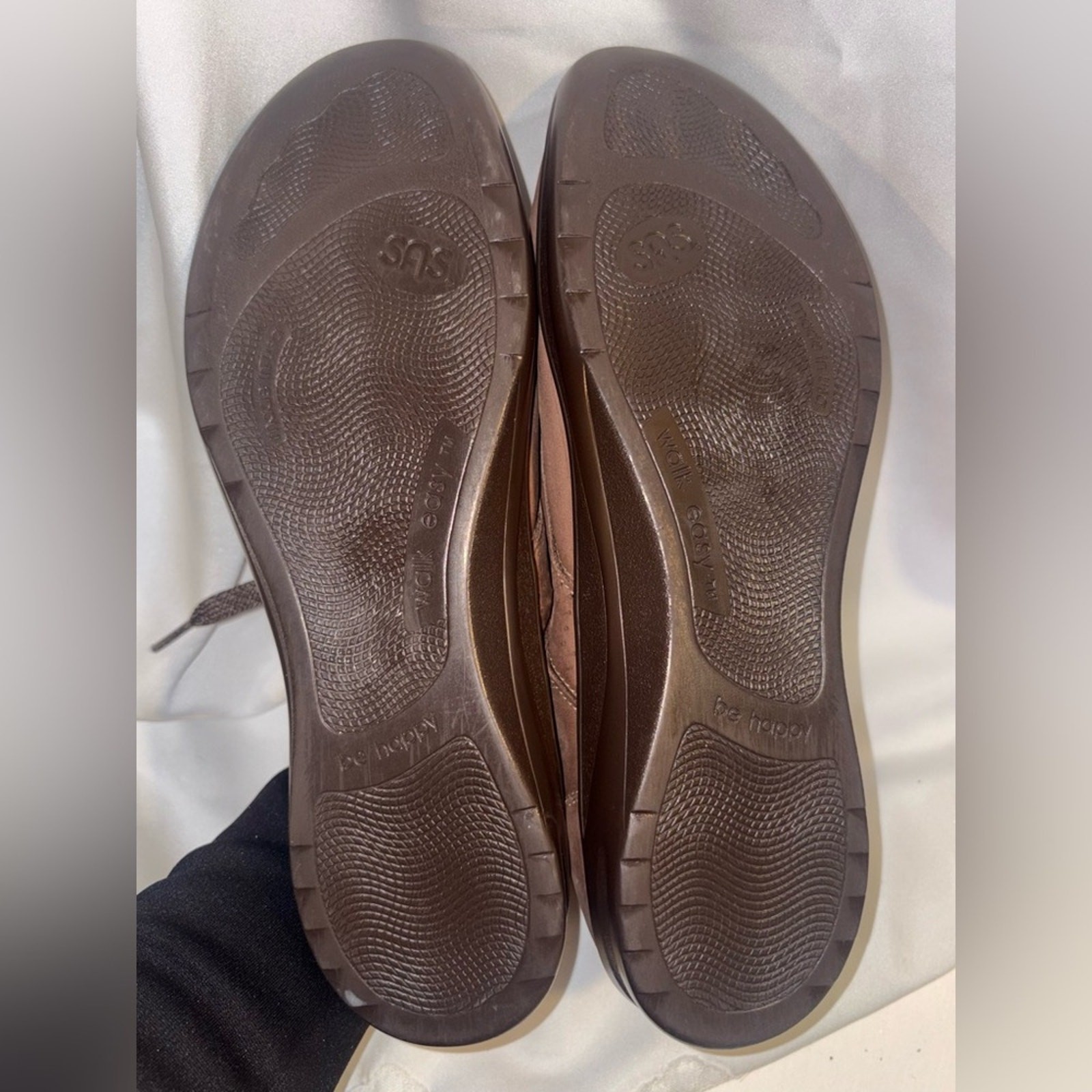 SAS Walk Easy Women’s Chocolate Nubuck/Suede Leather walking shoes 10N