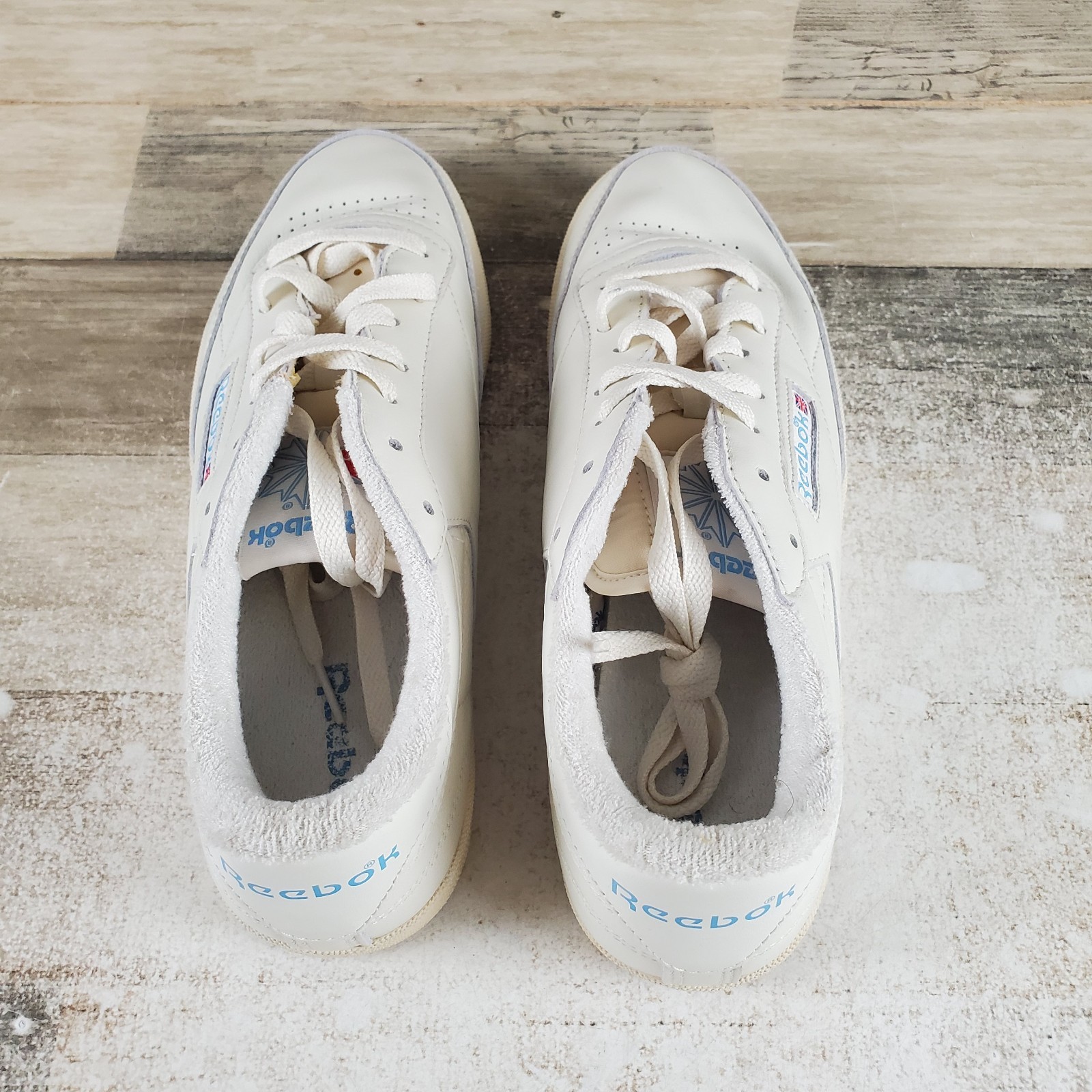 Reebok Club C 85 Womens Shoes Sz 11 Running Vintage White Gum Leather Sneakers