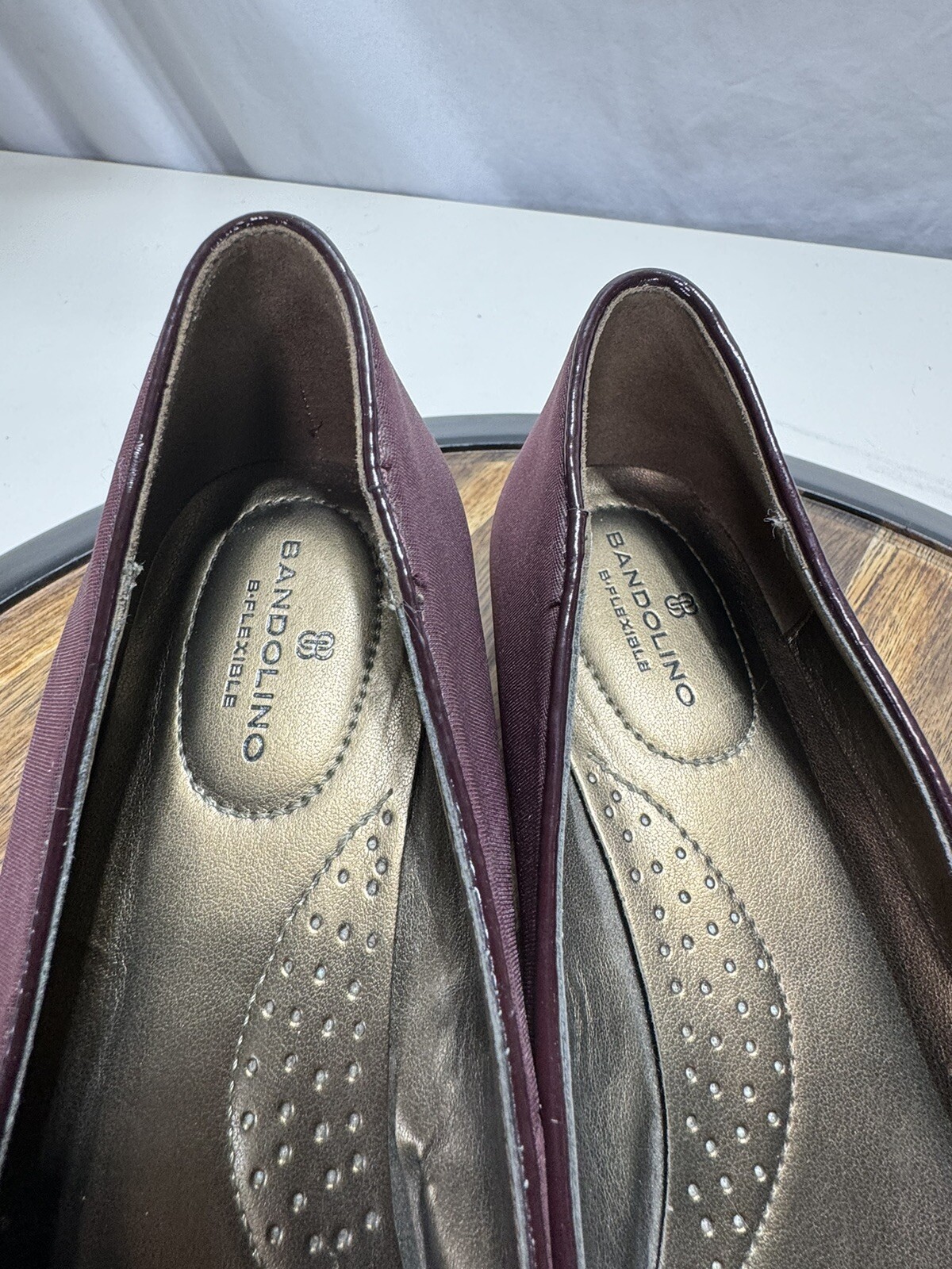 Bandolino Women’s Size 7M B Flexible Deep Purple Wedge Shoes