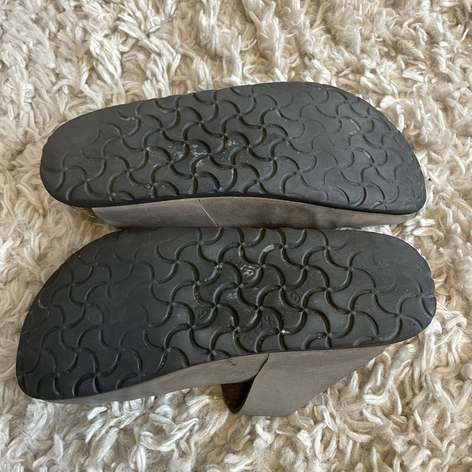 Birkenstock Betula Boston Clogs Leather Grey Sz 38