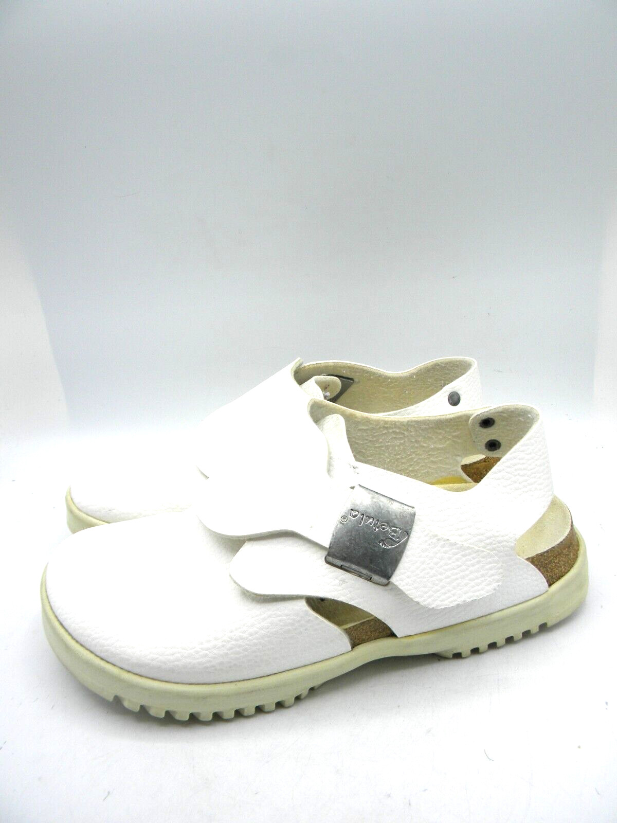 Birkenstock Betula White Monk Strap Slingback Clogs Size EU 37 US 6 Narrow