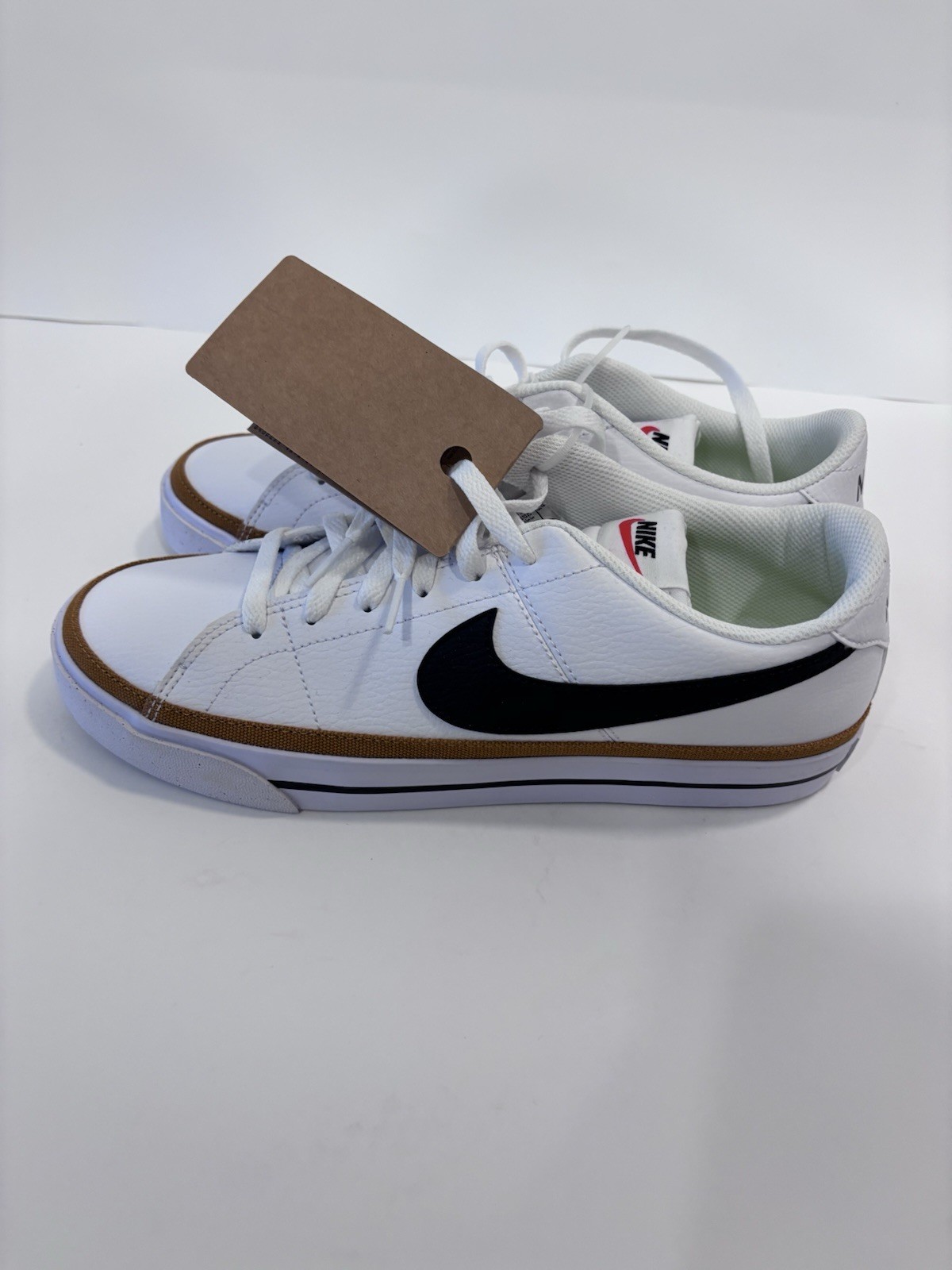 Nike Court Legacy Next Nature Womens Shoes Sz 10.5White Leather Lace Up Sneakers