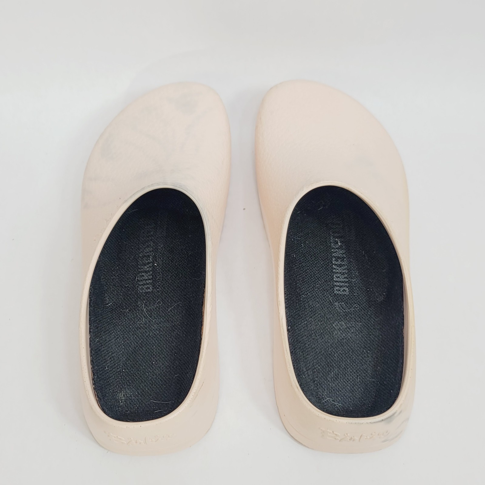 Birkenstock Super Birki’s Polyurethane Pink Womens Sz 7 Germany Slip On – Stains