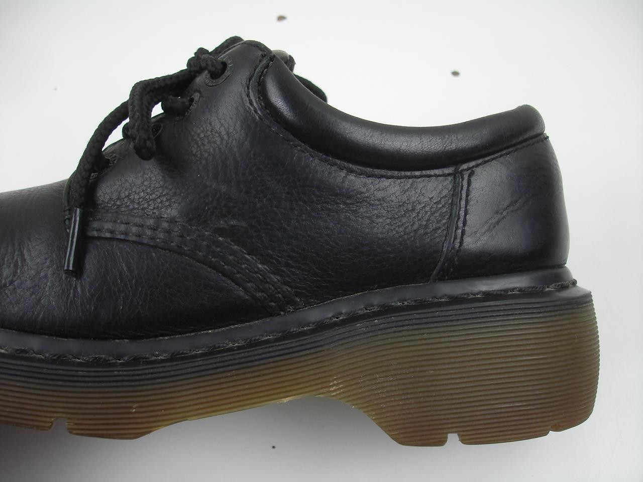 Women’s UK 5 US 7 M Dr. Martens 2B98 Black Leather Lace-Up Creepers Chunky Shoes