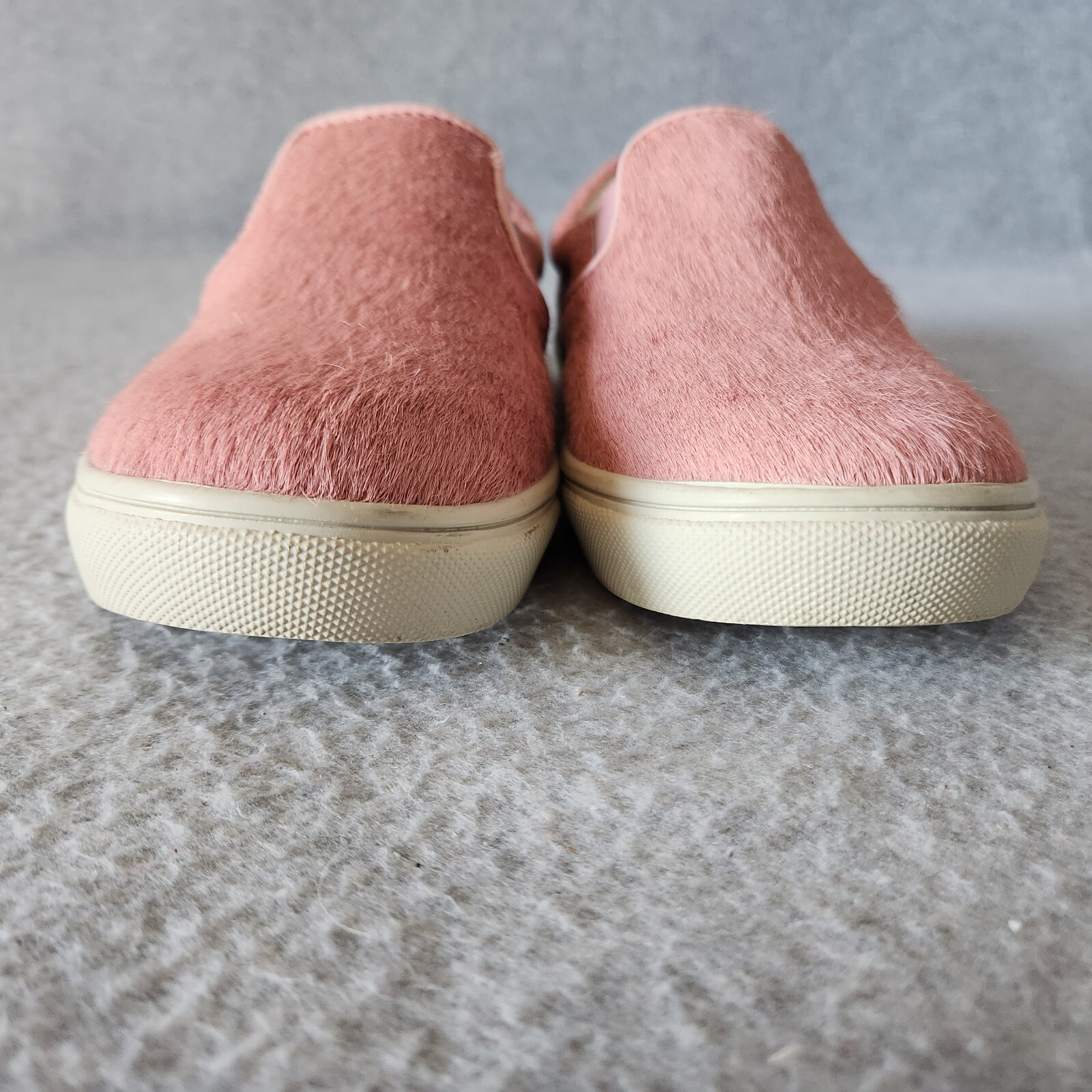 EUC Steve Madden Ecentric Pink Pony Hair Slip-On Fashion Sneaker Comfort US 7.5B