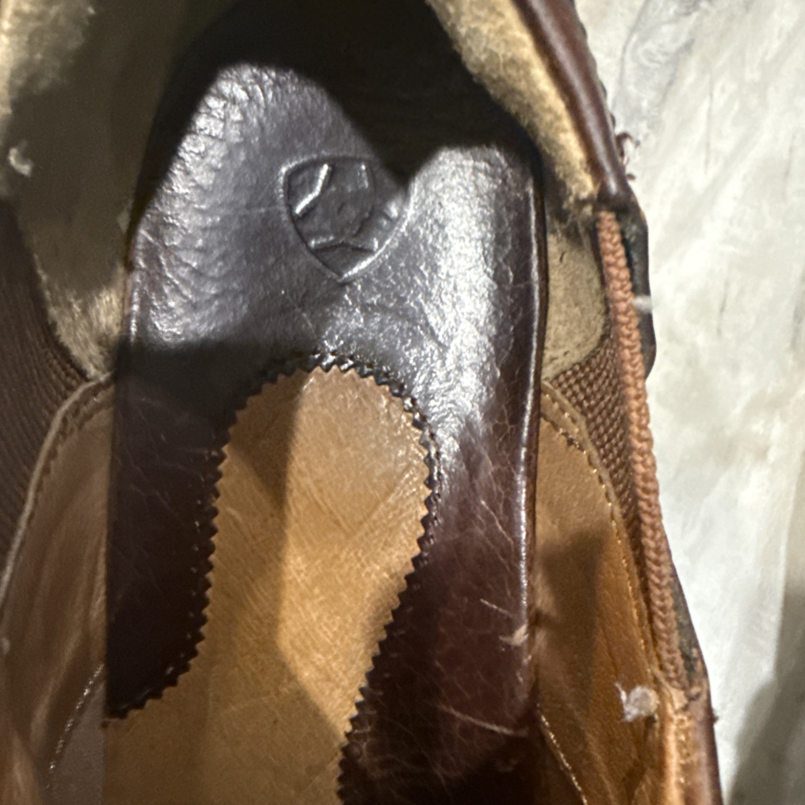 Ariat Clogs Shoes Women’s Size 8 B Brown Leather Slip On Studded Strap Western