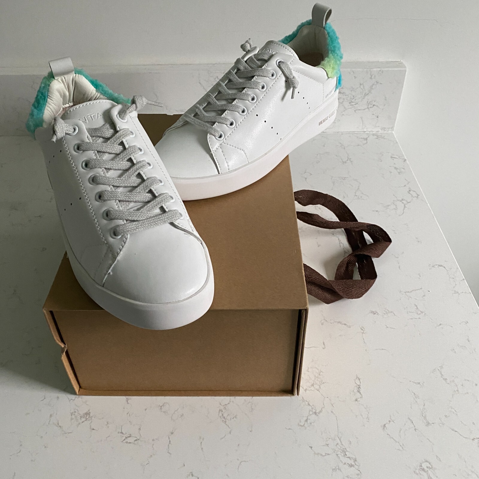 Vintage Havana Destiny White Tie Multi Women’s Sneakers Size 8 Fall