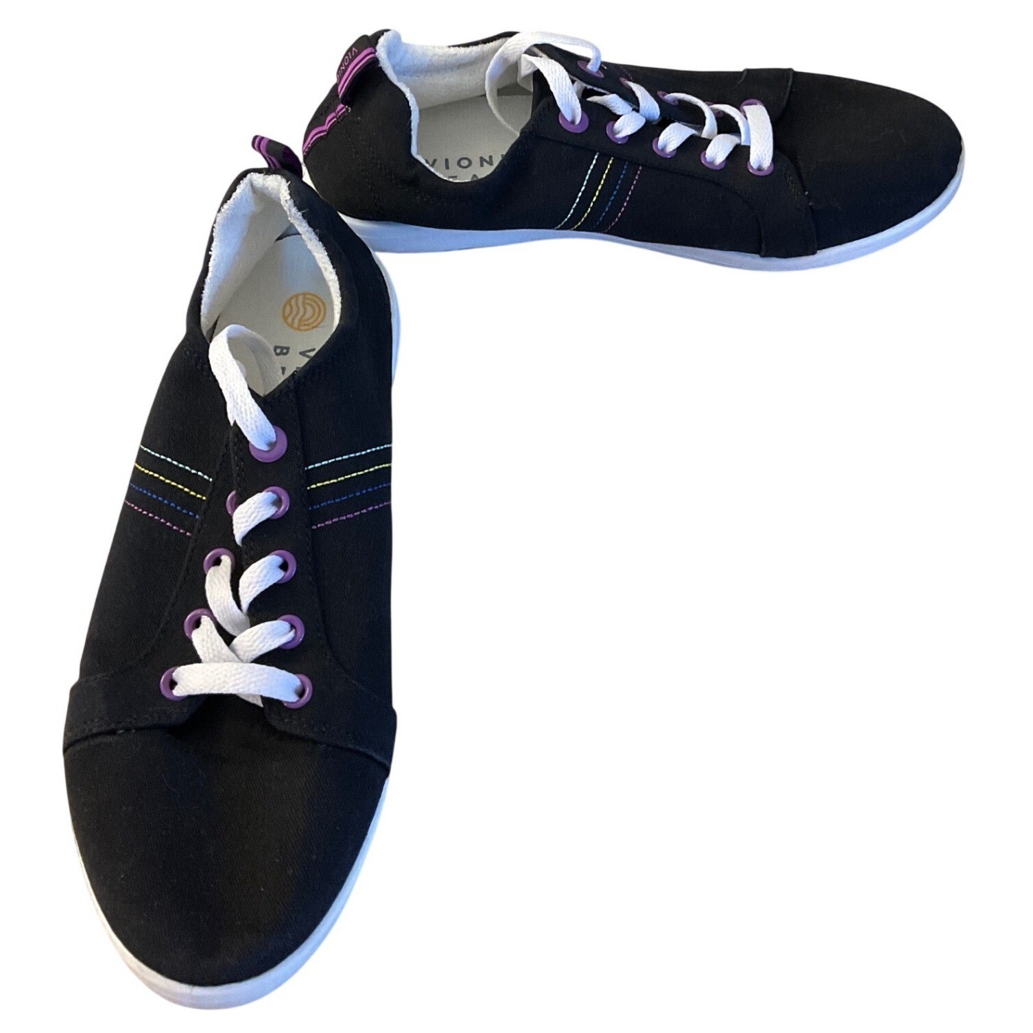 Vionic Beach Stinson Sneakers Rainbow Coastal Casual Comfort Walking Shoe Pride