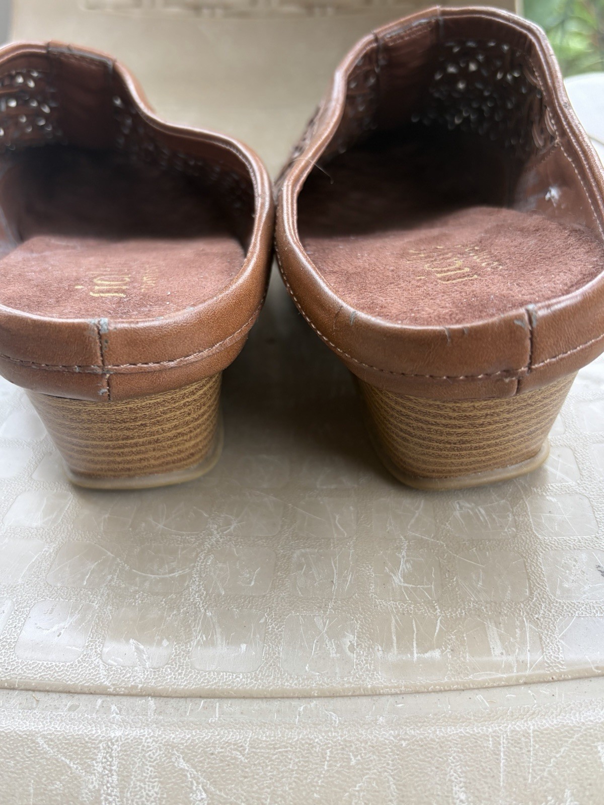 Rialto Comfort Mule With Eyelet Pattern