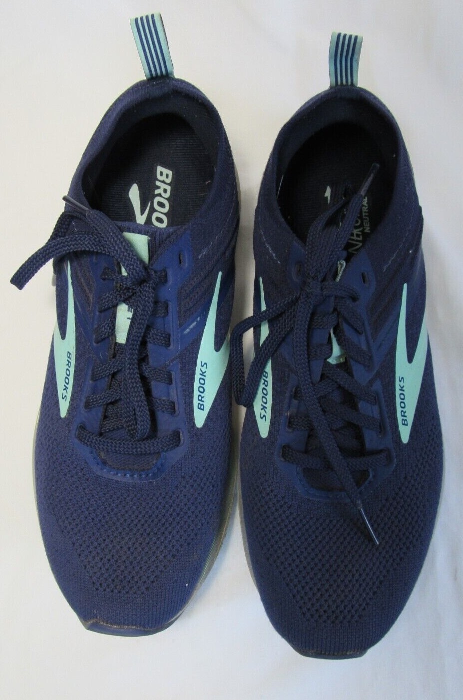 Brooks Ricochet 3 Blue DNA AMP Womens Running Sneaker Shoes Size 9B EUC