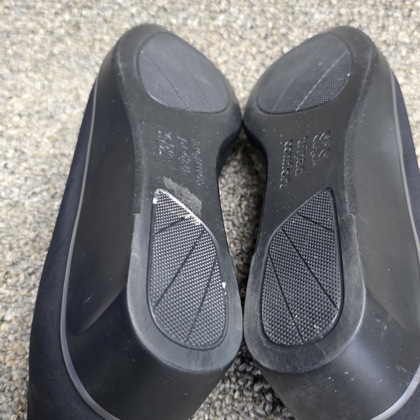 SAS Bliss Slip On Comfort Wedge Women’s Black Size 10 N ( NARROW )