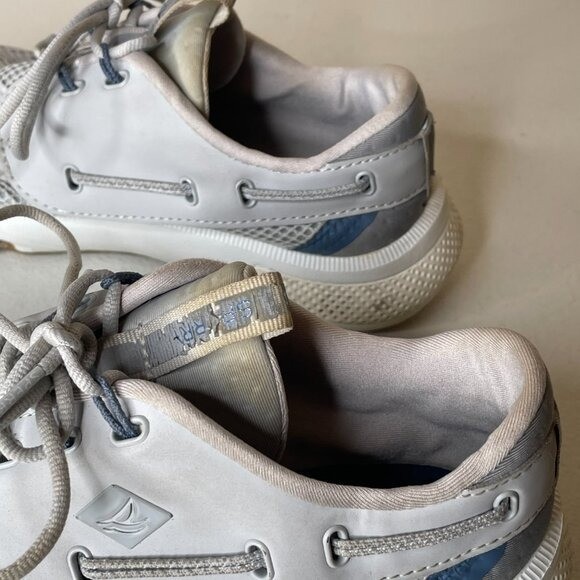 Sperry Top-Sider Women’s 7 Seas 3-Eye Gray Boat Shoes Sneakers Size 7