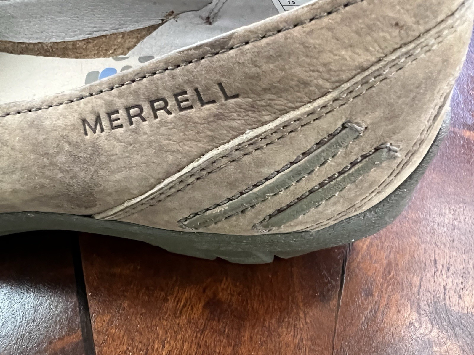 NWOT MERRELL Suede Leather Slip-on Performance Footwear Wmn 7.5 Isabella Brindle