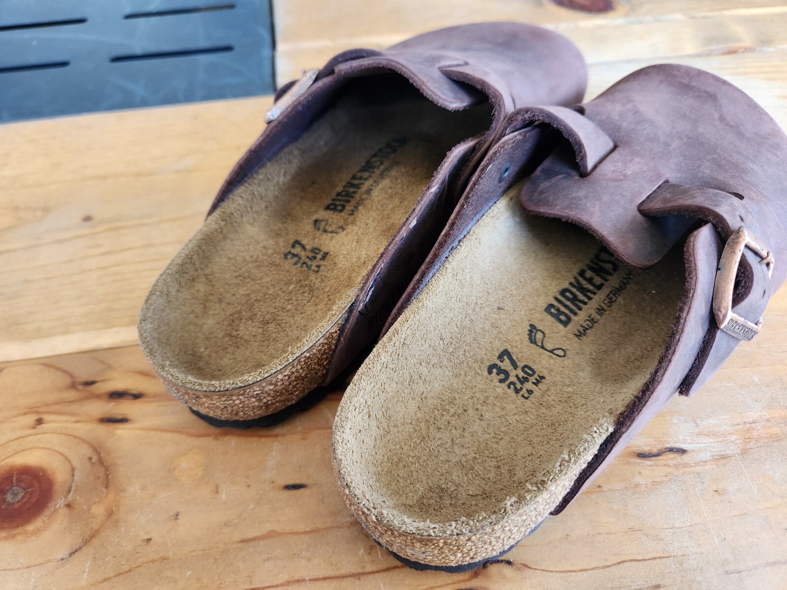 Birkenstock Boston Suede Clogs Brown Women’s US Size L6 EU 37