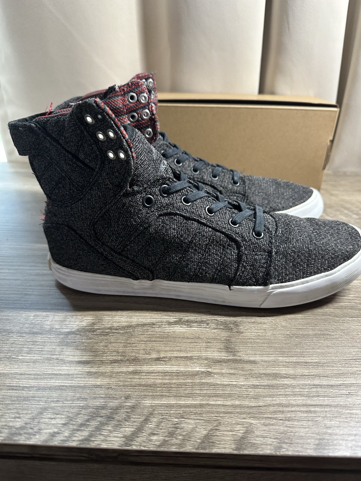SUPRA Muska High top Gray Size 10.5