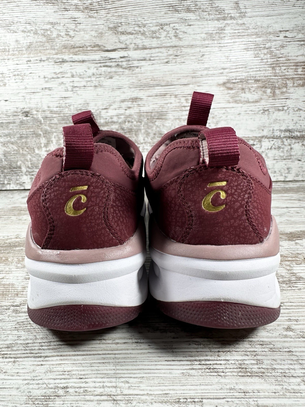 Women’s Clove Drawstring Slip On Nurses Shoes Royal Maroon Sz 7 Athletic EUC!