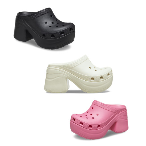 Crocs Siren Clog Women’s Sizes 6 7 8 9 10 11 Hyper Pink Bone Black 208547