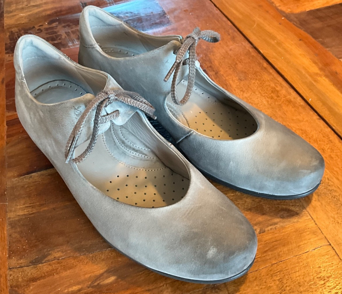 ECCO WOMENS SHOES SIZE 39/8.5 NUBUCK OMBRÉ Sculptured taupe