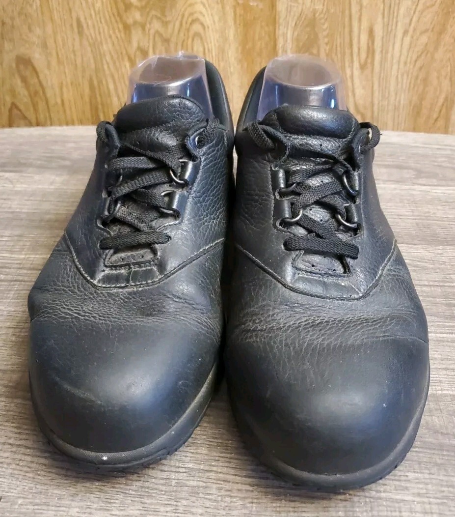 SAS Liberty Slip Resistant Lace Up Black Leather Shoes Womens Size 10.5 W3