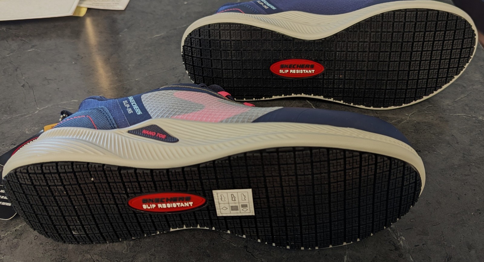 Skechers Work Slip-Ins Carbon Nano Toe Slip Resistant Shoes Size 9 Heavy Duty