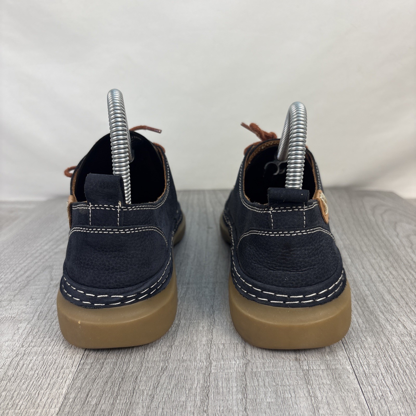 Sanata Navy Leather Lace Up Comfort Shoes Women’s 7