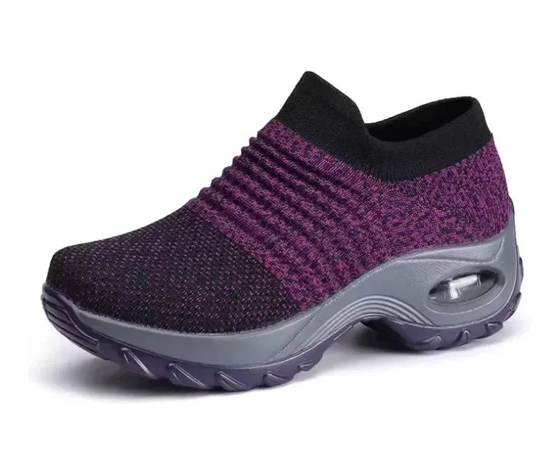 Women Orthopedic Walking Shoes Slip On Arch Support Comfort Sneakers Breathable
