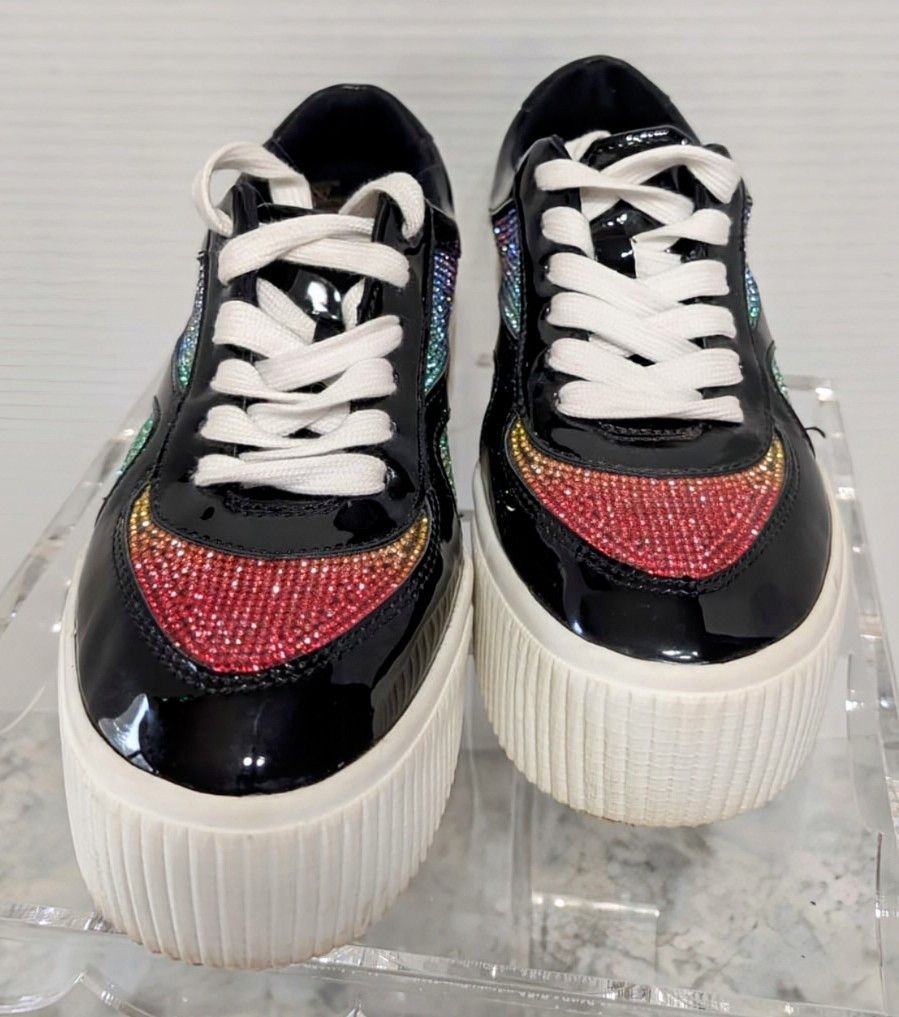 WOMENS PLATAFORM SNEAKERS. MIX No. 6 BRAND. MULTICOLOR STONES. 6.5 M US – 37 EU