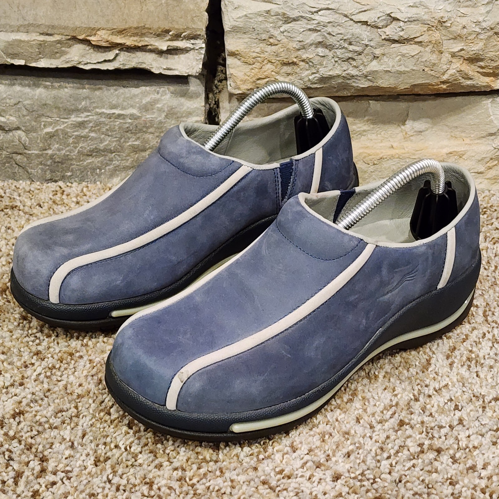 Dansko 37 EU 6.5-7US Shoe Loafer Women’s Blue Milled Nubuck Slip On 40367202