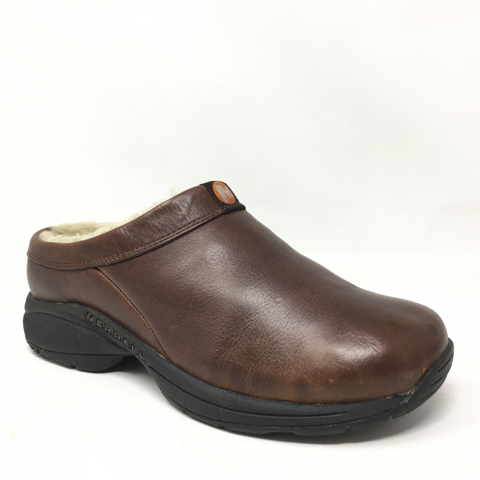 Merrell Encore Chill 2 Clogs Loafers Shoes Womens Size 8.5 Brown Shearling