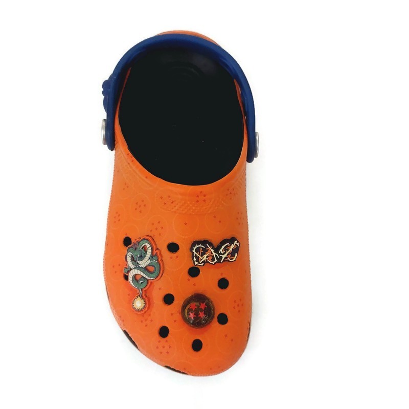 CROCS Dragon Ball Z Clogs Kids Size J4 Womens 6 DBZ Goku Slip On Sandals Shoes