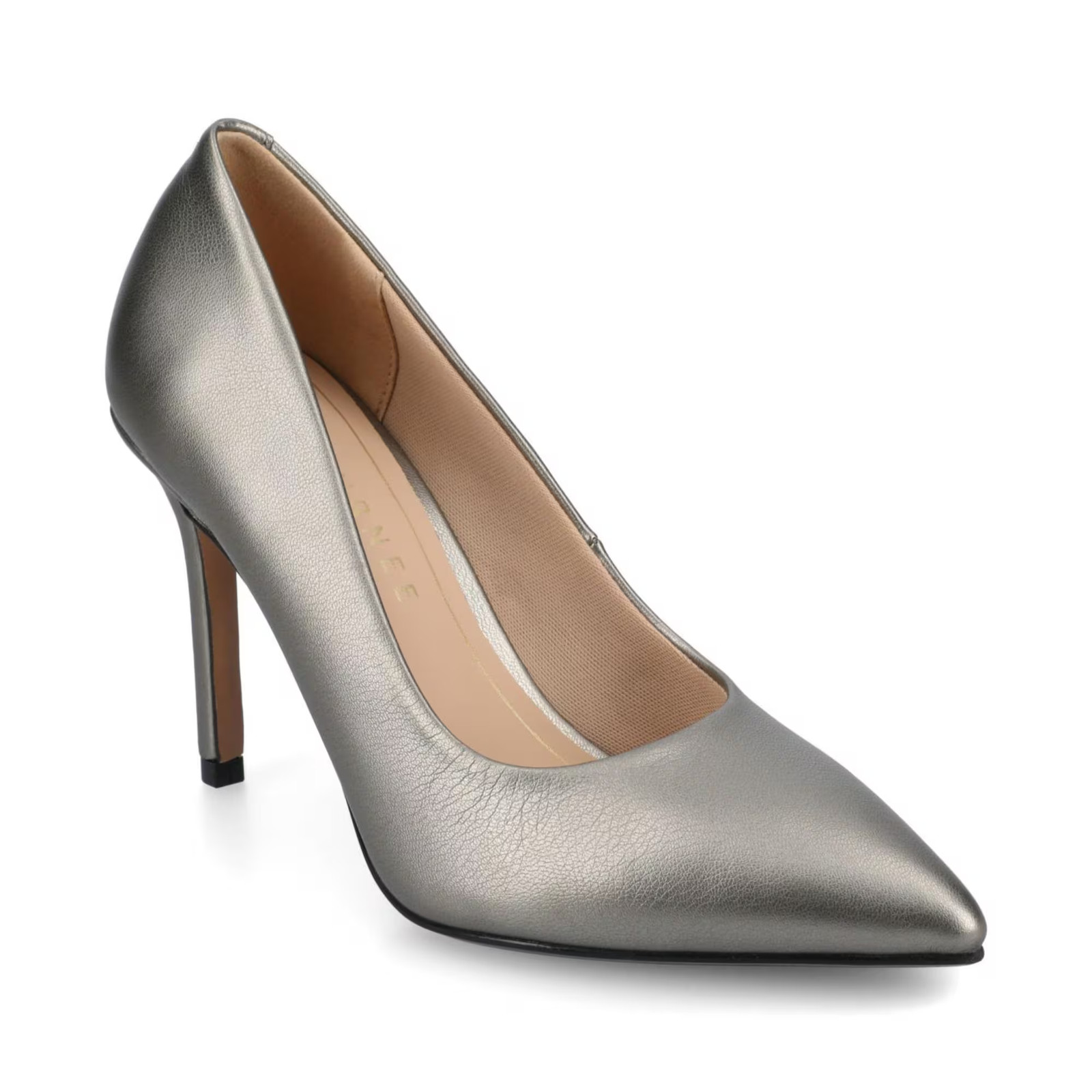 Women’s Journee Collection Venus Pointed Toe Stiletto Pumps Pewter