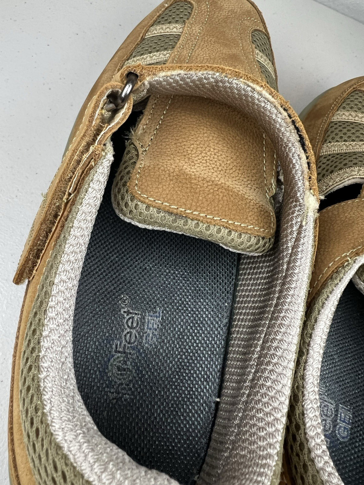 Orthofeet Sarasota Beach Tan Comfort Walking Shoes Womens Sz 11 WIDE Orthopedic