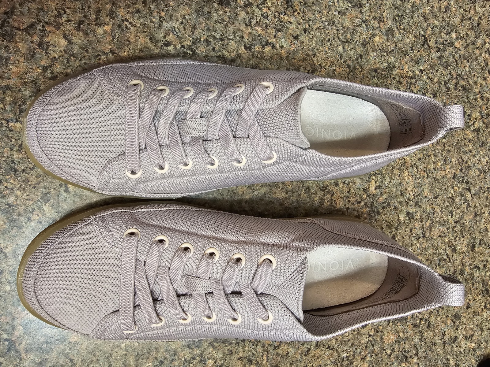 Vionic Winny Knit Magnolia Dusk Purple Orthotic Sneakers Size 8