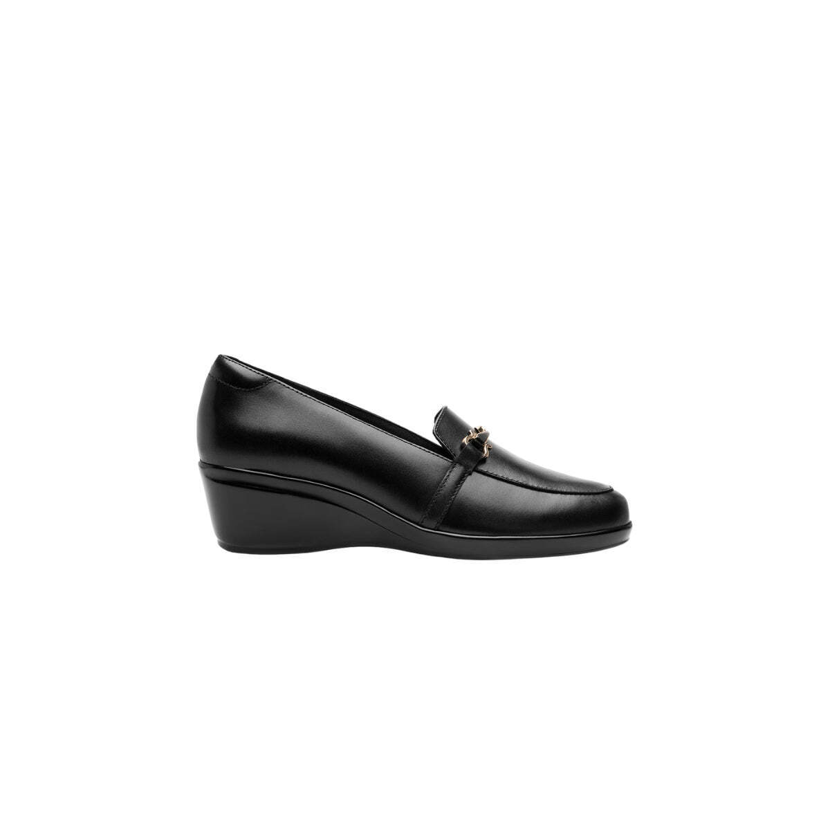 Wedge Loafers Comfort Leather 5cm Heel – Sizes 5 5.5 6 6.5 7 7.5 8 8.5 9 9.5 10