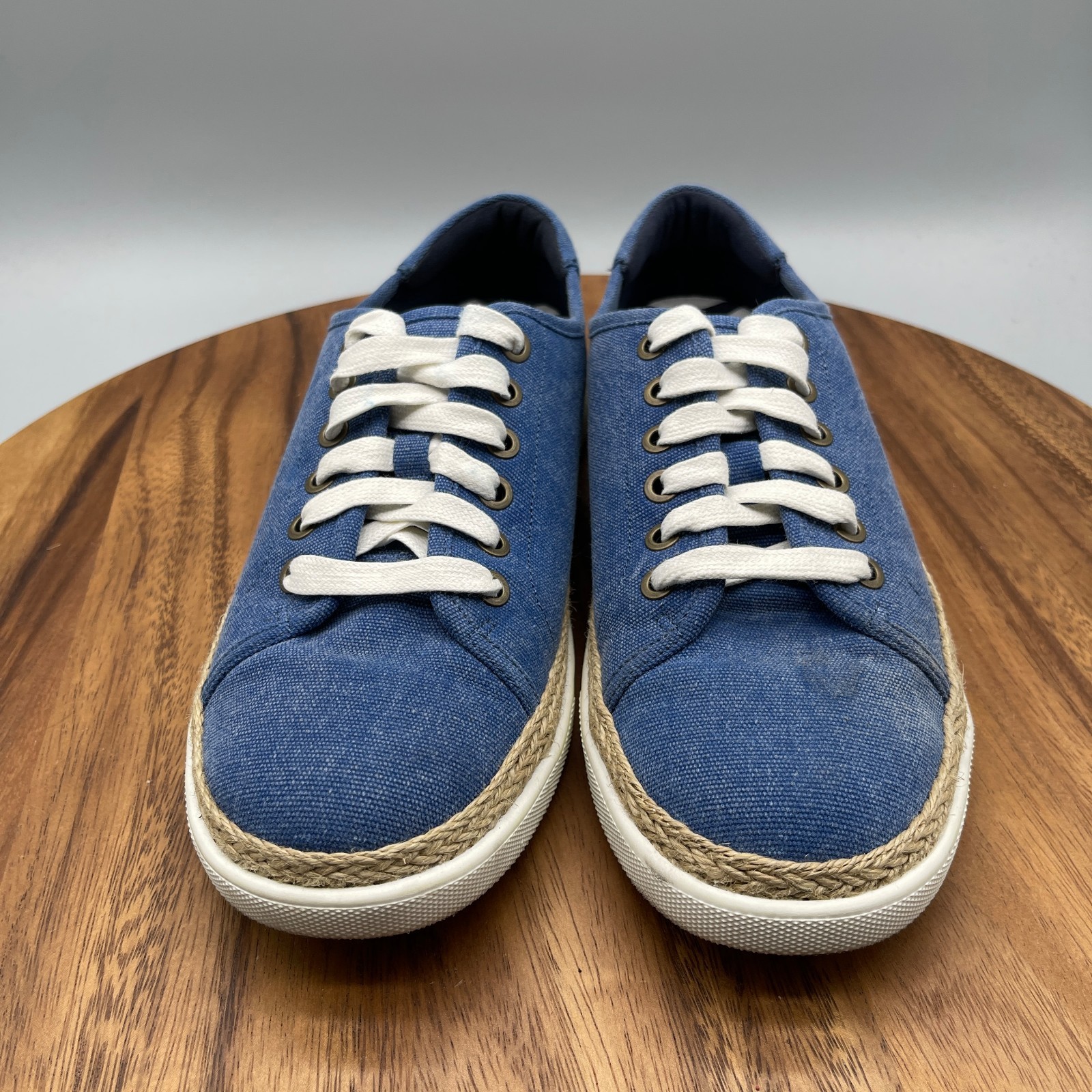 Vionic Hattie Shoes Womens Size 9 M Blue Canvas Comfort Walking Casual Sneakers