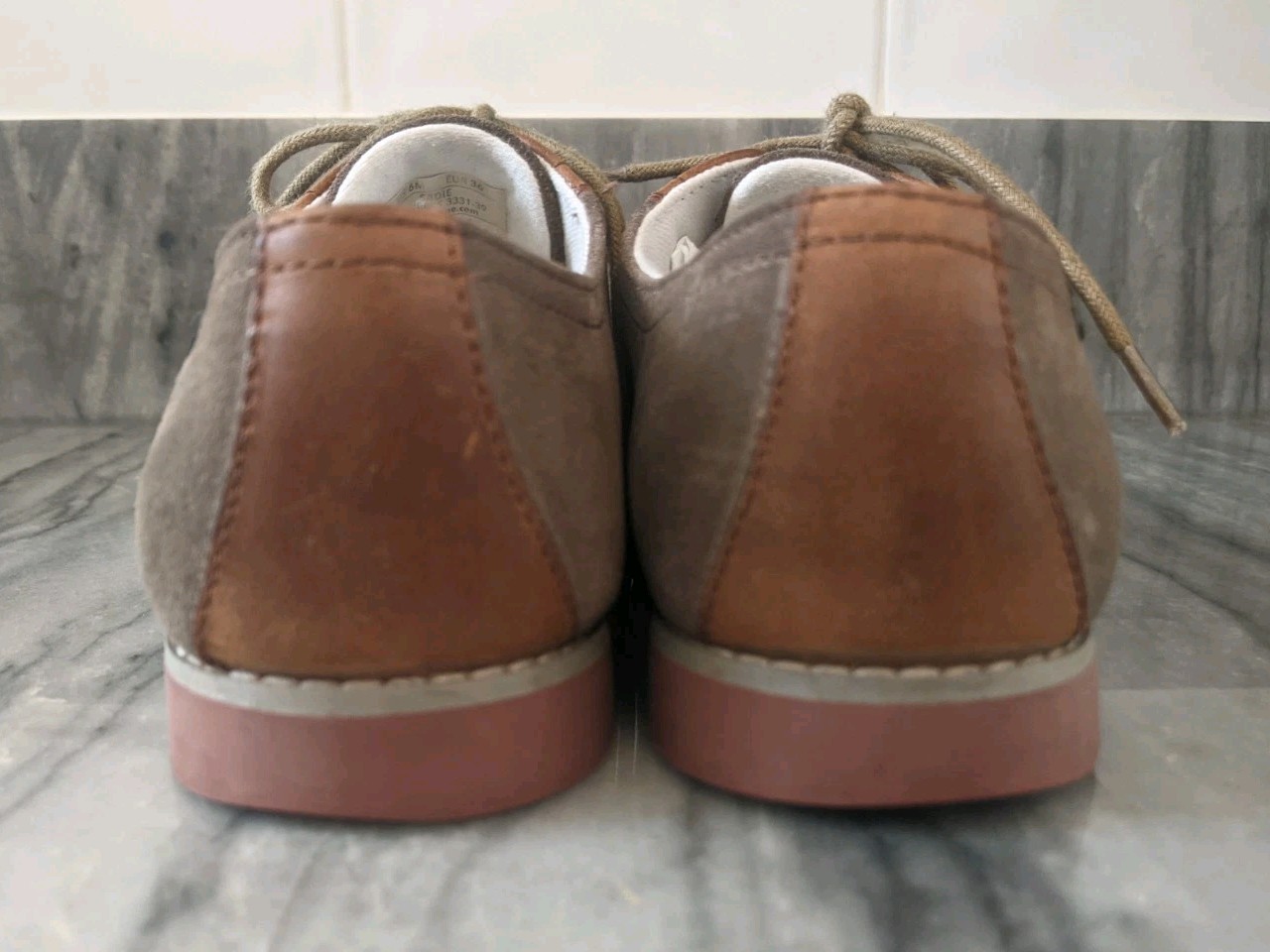 Eastland Women’s Sadie Saddle Shoe 3331-39 Suede Leather Olive/Dark Tan Brown 6M