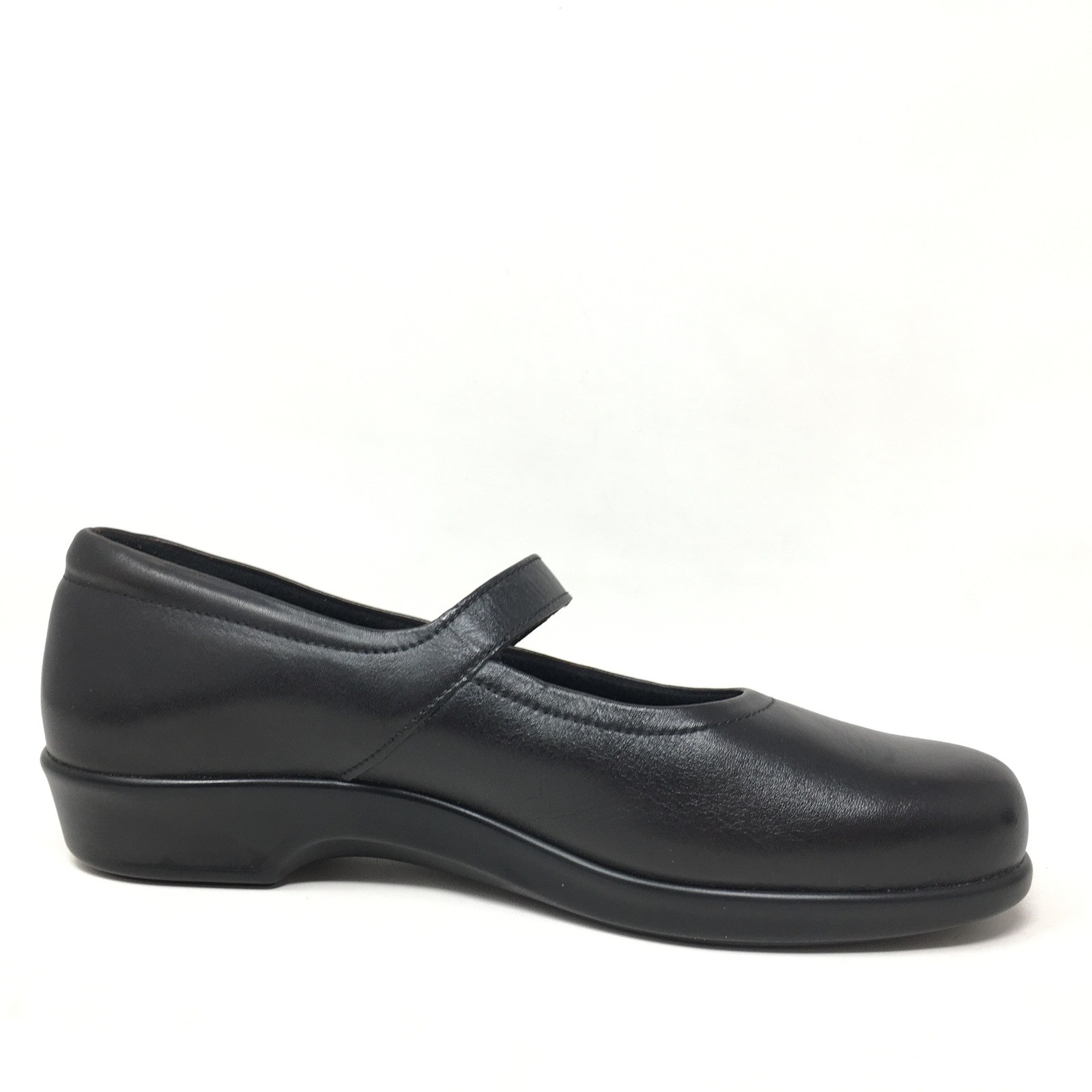 SAS Maria Mary Jane Loafers Shoes Womens Size 7.5 N Black Leather Orthotic