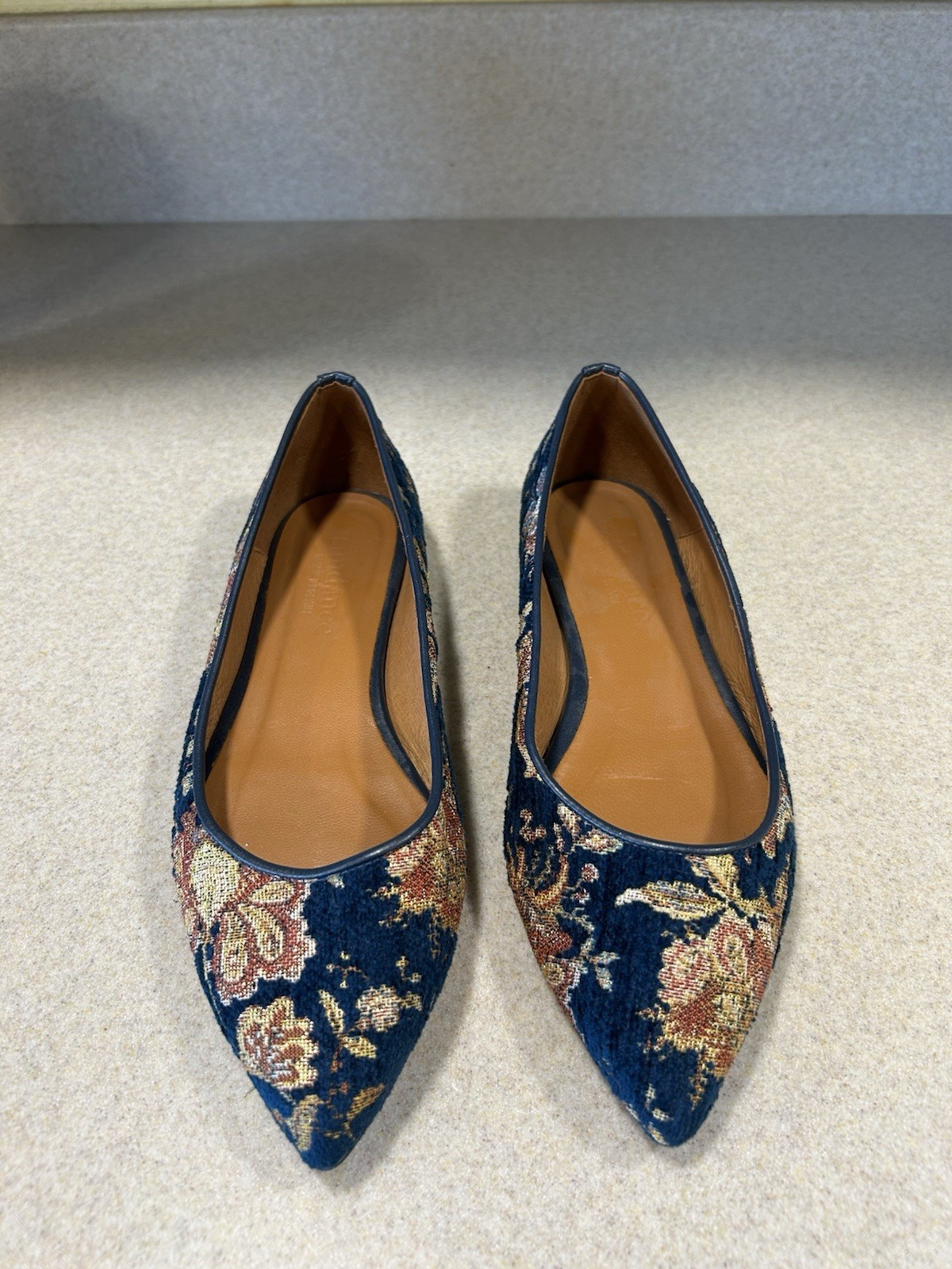 Sundance Women’s Tapestry Shoes Versailles Floral Embroidered Pattern 37 6.5-7