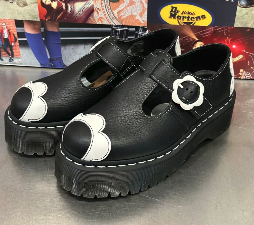 DR. MARTENS BETHAN FLORAL PISA LEATHER PLATFORM MARY JANE MSRP$190 CUTE & CHIC