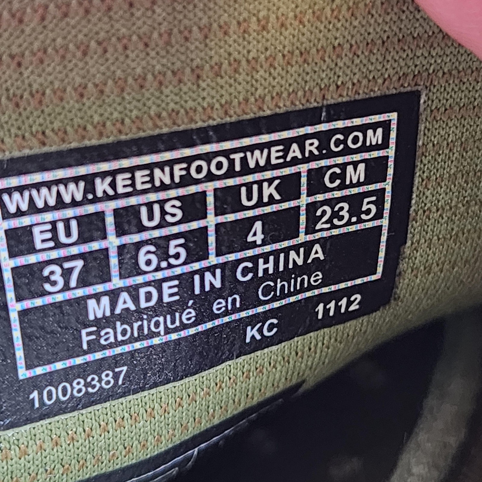 Keen Comfort Tie Shoes Womens 6.5 Tan Leather Walking Hiking Oxford Lace Up