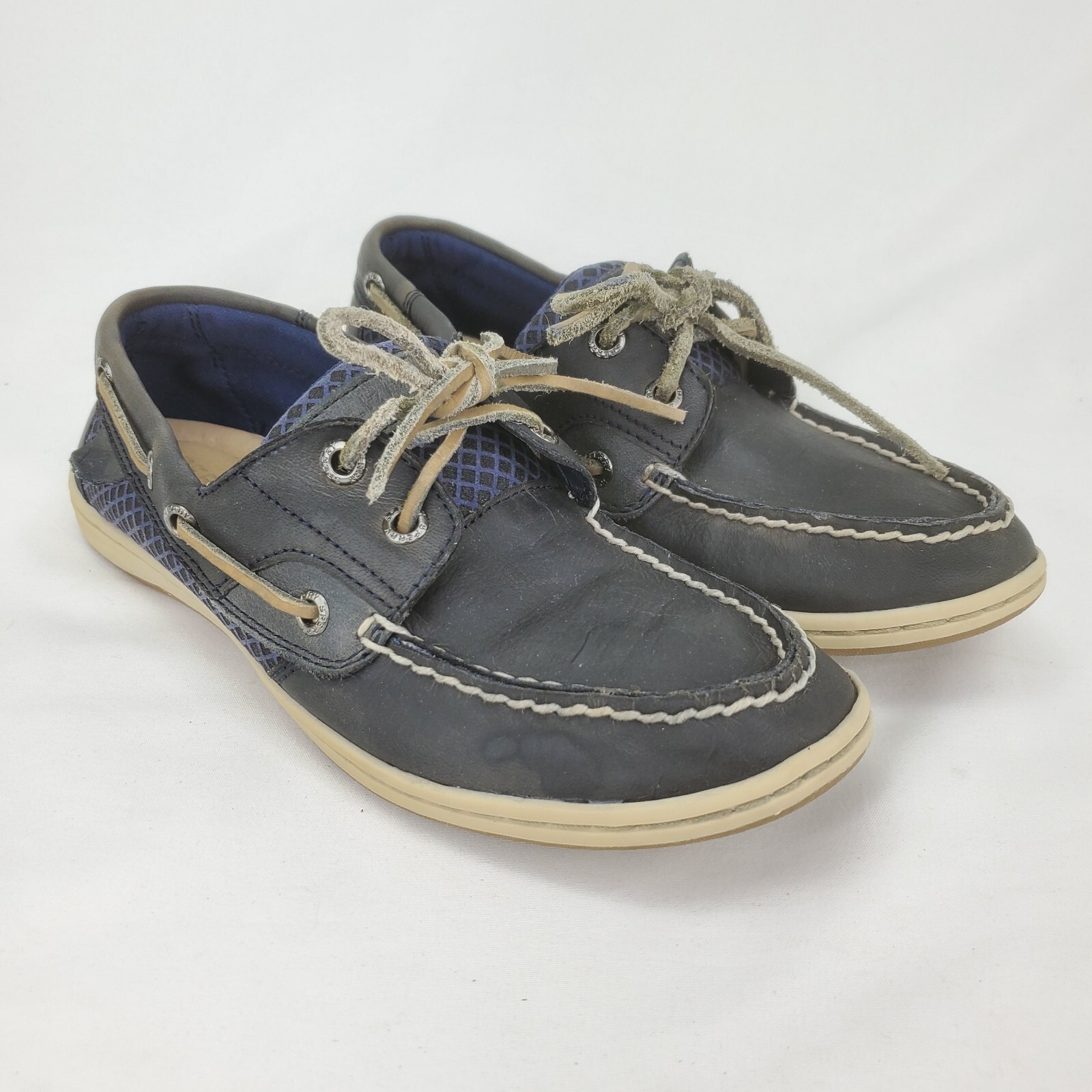 Sperry Koifish Womens sz 6 Authentic Original 2 Eye Blue Boat Shoes STS96863
