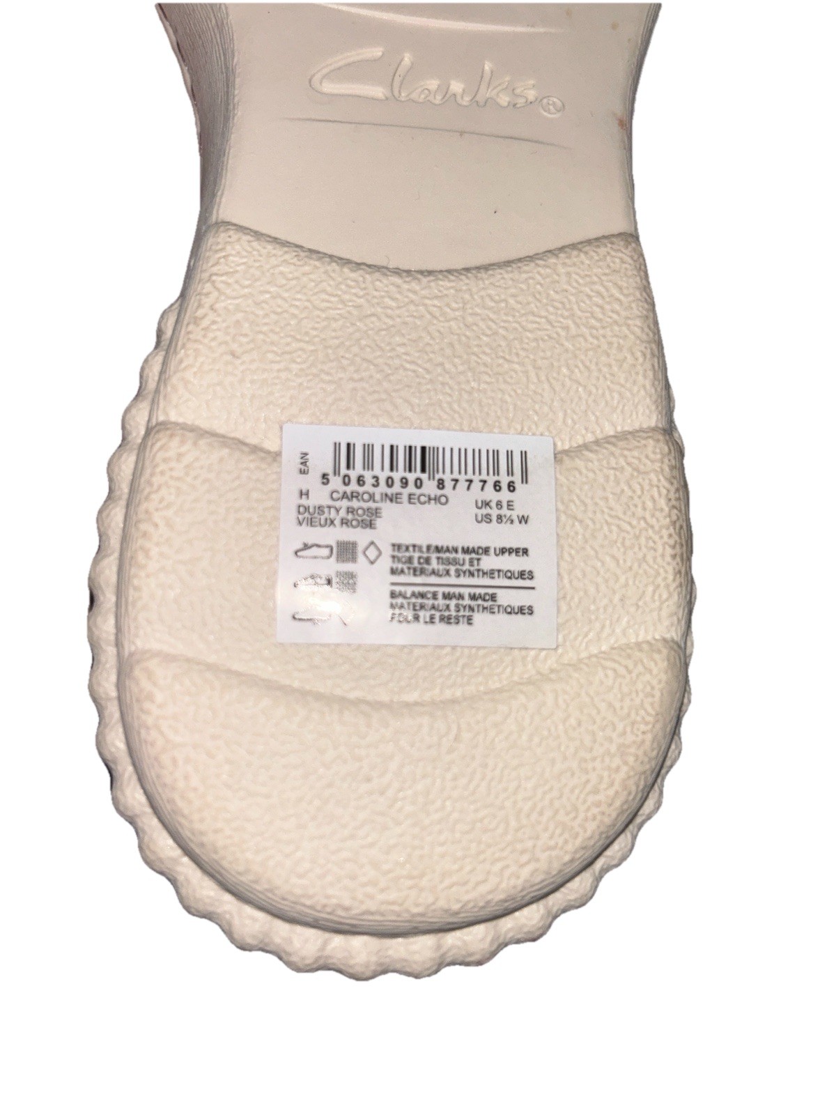 NEW Clarks Collection Caroline Echo Lace Up Sneakers Natural 8.5/M