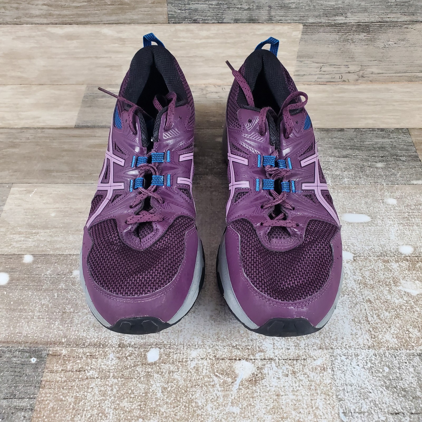 Asics Gel-Venture 8 Womens Shoes Sz 9.5 Trail Running Athletic Deep Plum Sneaker