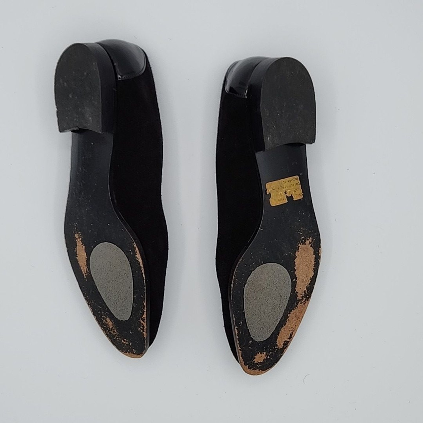 BALLY Black VINTAGE Block Heel Loafers Slip on Dress Shoes Women’s 5.5 E