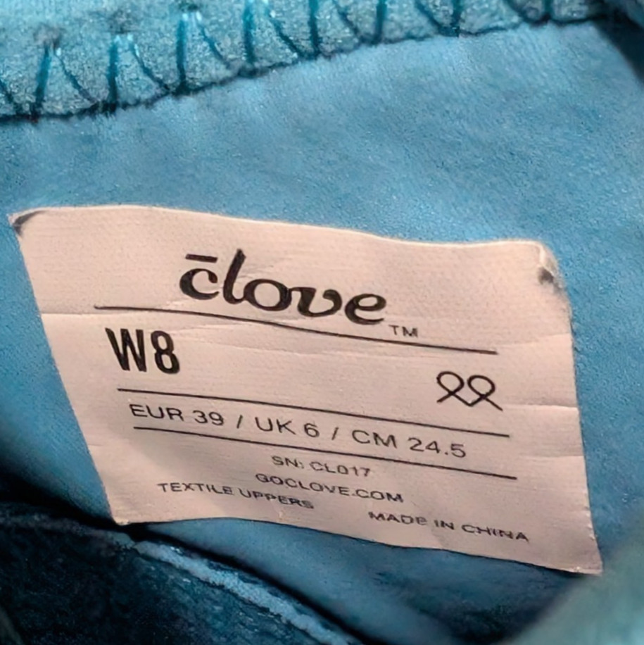 Clove Women’s Slip On Nursing Shoes Sz 8 Capri Blue Comfort Healthcare Sneakers