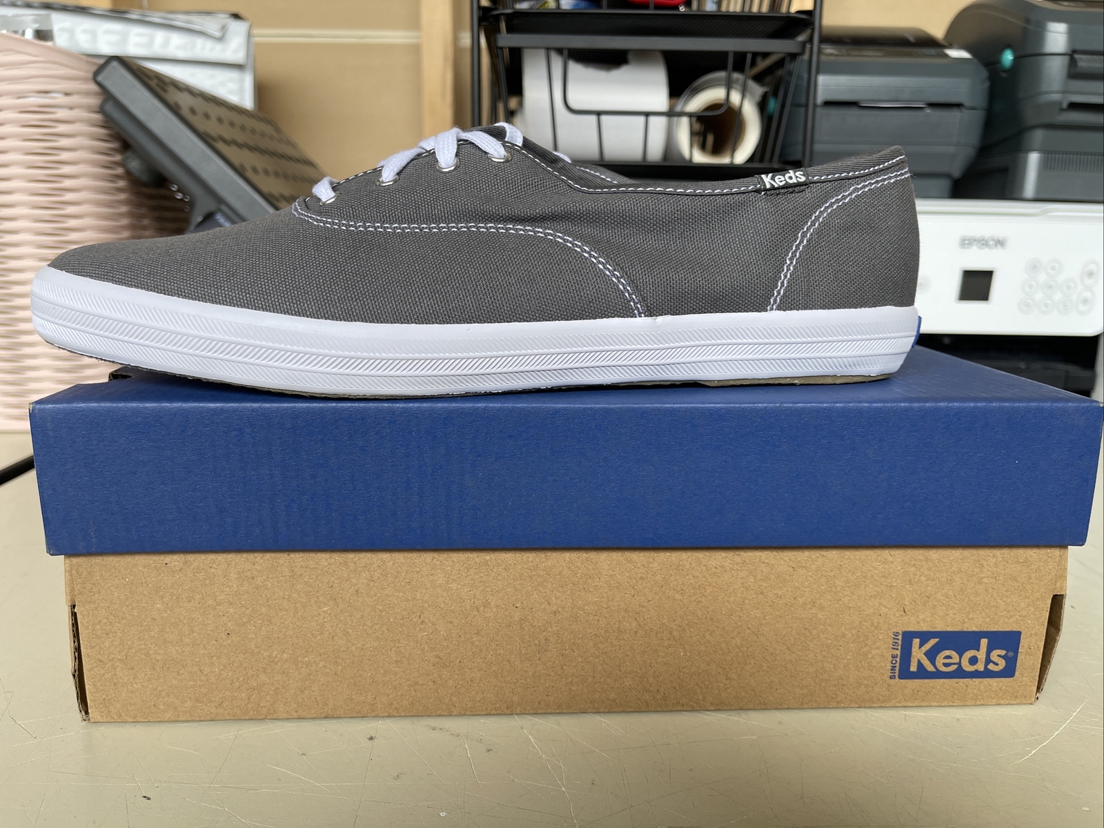 PICK SIZE/ Keds Women’s Champion GRAY Canvas Shoe